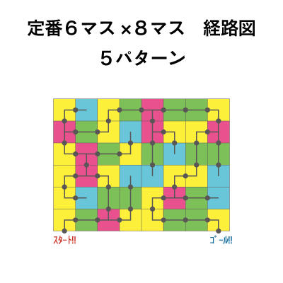 定番6マス×8マス経路図